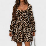 Noémia - Vestido com estampado leopardo