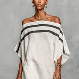 Fátima - Vestido Comprido de Linho Minimalista