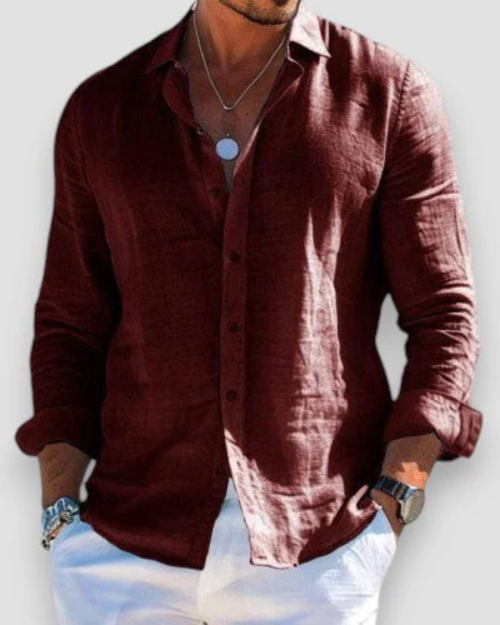 António - Camisa Casual de Linho