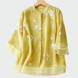 Celeste - Camisa bordada