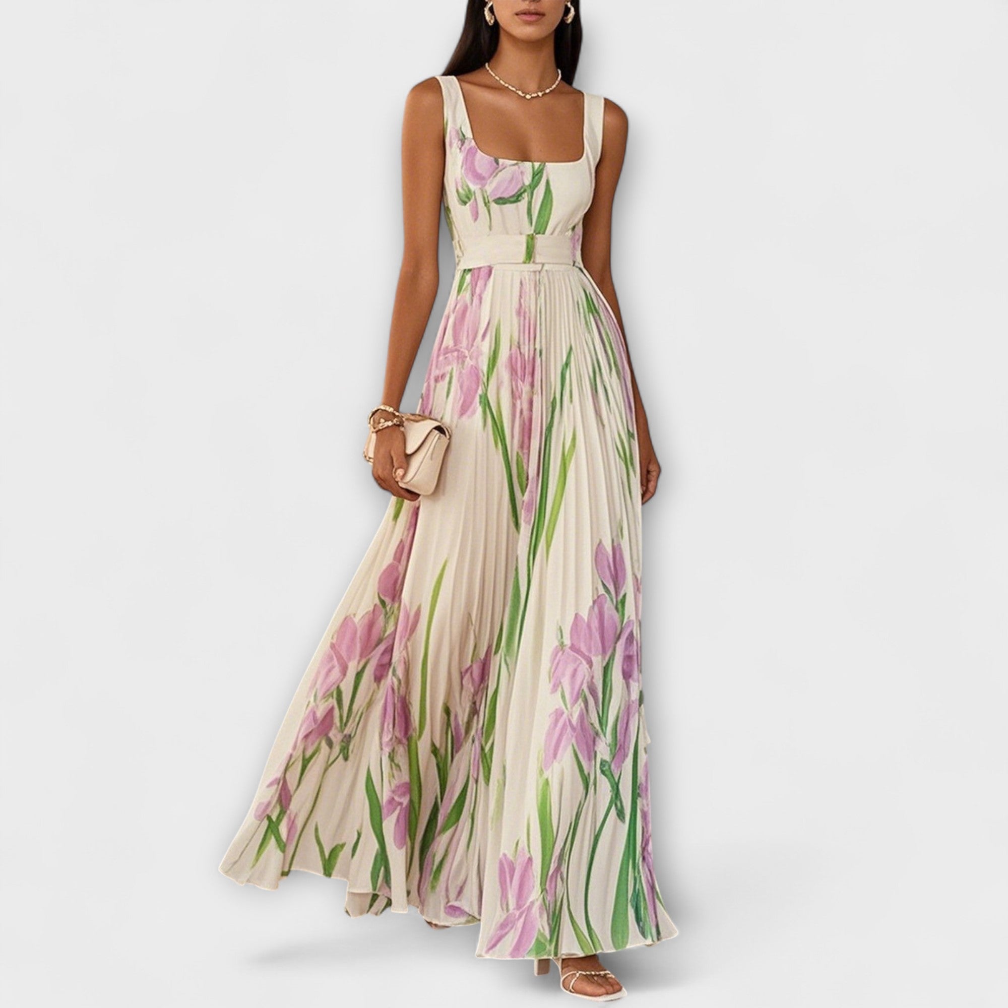 Penélope - Vestido Comprido em Chiffon