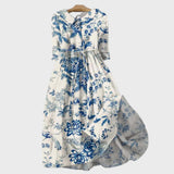 Lina - Vestido de Porcelana Floral