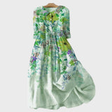 Sandra - Vestido de Jardim em Aquarela