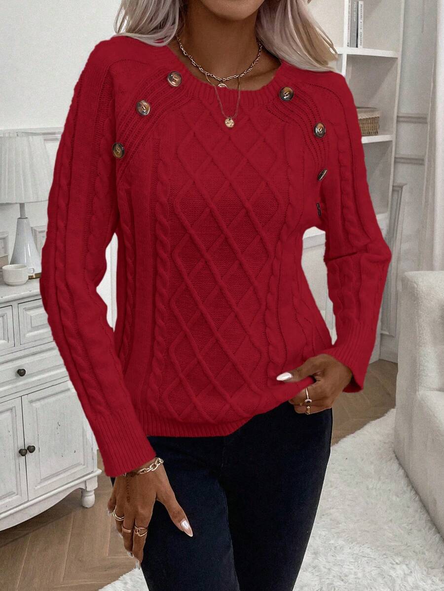 Francisca - Camisola de Malha com Botões