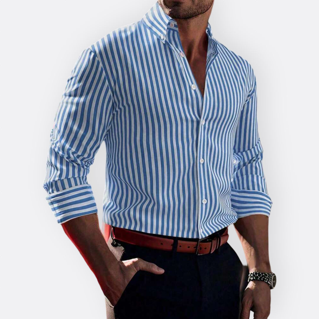 Mário - Camisa Clássica às Riscas