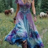 Serena - Vestido Comprido Curto Floral