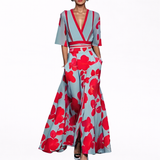 Valentina - Vestido Comprido Elegante com Decote