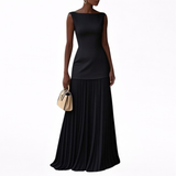 Celeste - Vestido Comprido Plissado