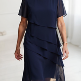 Julieta - Vestido Elegante Fluido com Folhos