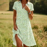 Amélia - Vestido Floral Refinado