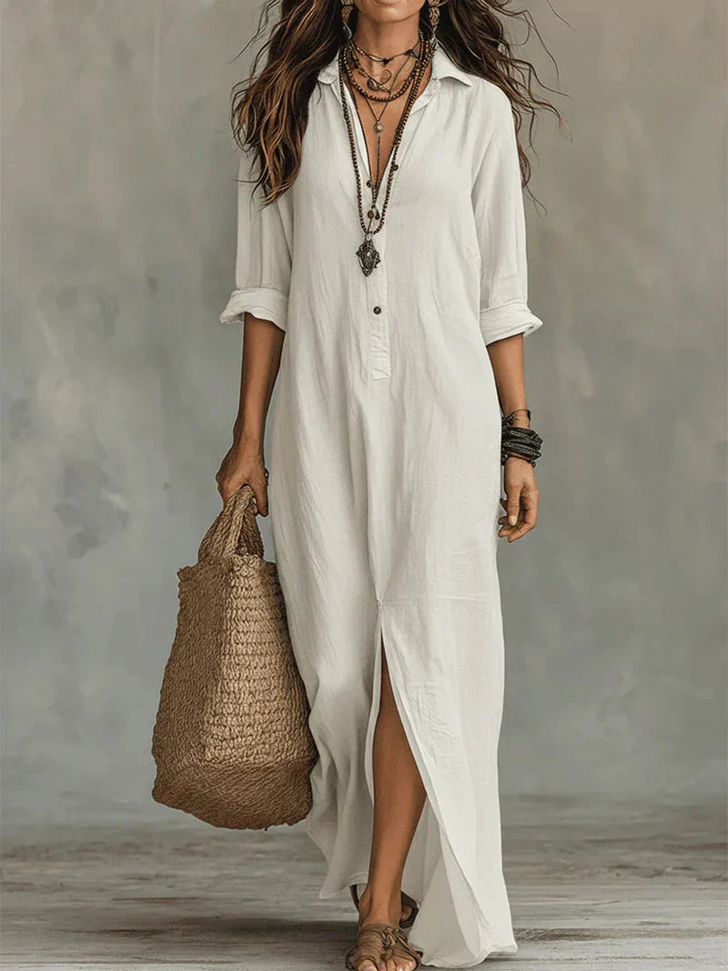 Madalena - Vestido Comprido Elegante
