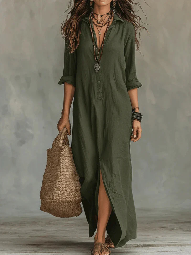Madalena - Vestido Comprido Elegante