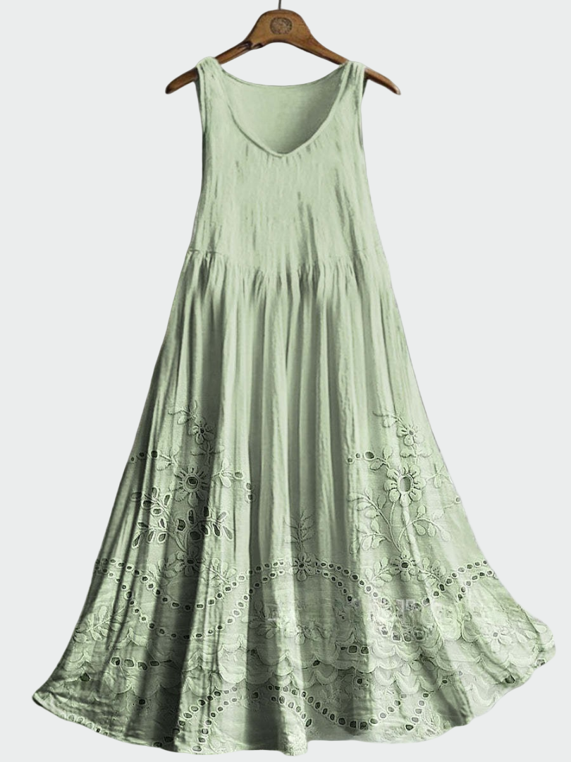 Laura - Vestido com Renda Inglesa