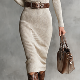 Marta - Vestido midi slim-fit