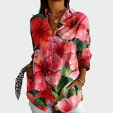 Vanessa - Camisa estilosa com estampa floral