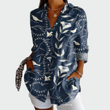 Vanessa - Camisa estilosa com estampa floral