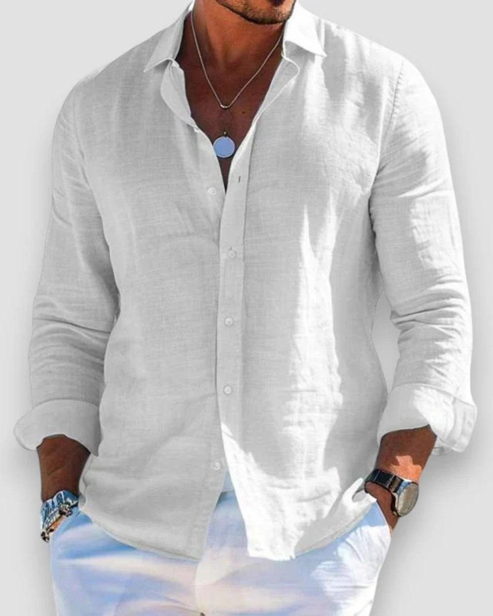 António - Camisa Casual de Linho