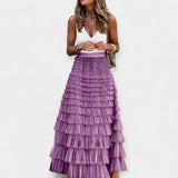 Bruna - Saia Boho com Acabamento de Cetim