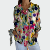 Vanessa - Camisa estilosa com estampa floral