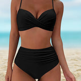 Beatriz - Bikini Elegante de Cintura Alta
