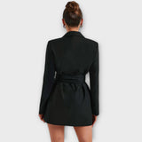 Lina - Vestido blazer com decote em V
