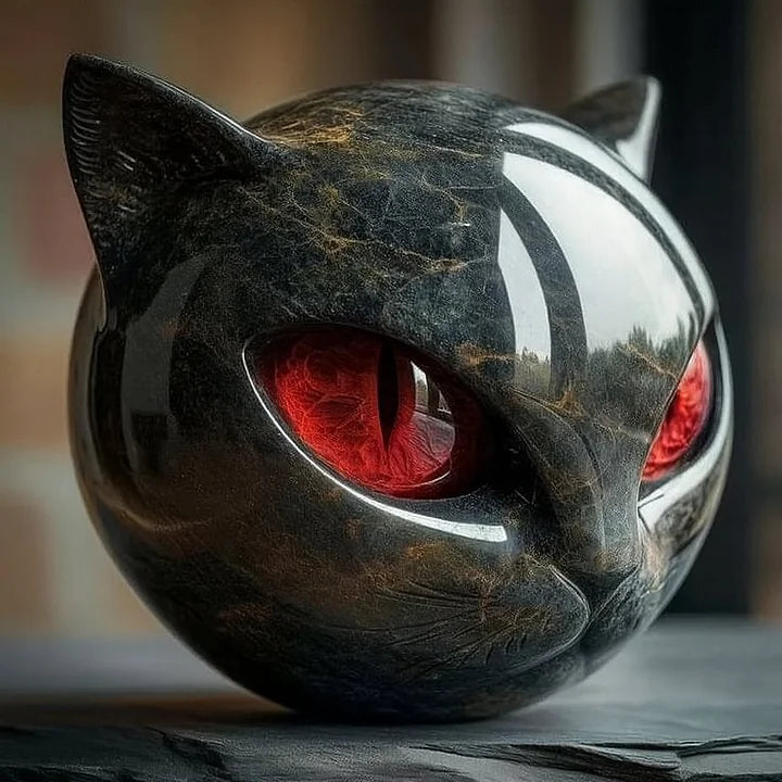 Gato Preto - Escultura Mística