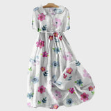 Vera - Vestido com Flores de Primavera
