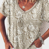 Leila - Blusa de Decote ao Pôr do Sol