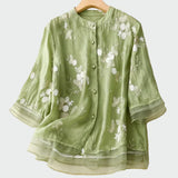 Celeste - Camisa bordada