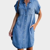 Maria - Vestido de ganga descontraído