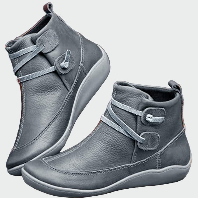 Carolina - Botins ortopédicos de couro premium