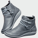 Carolina - Botins ortopédicos de couro premium