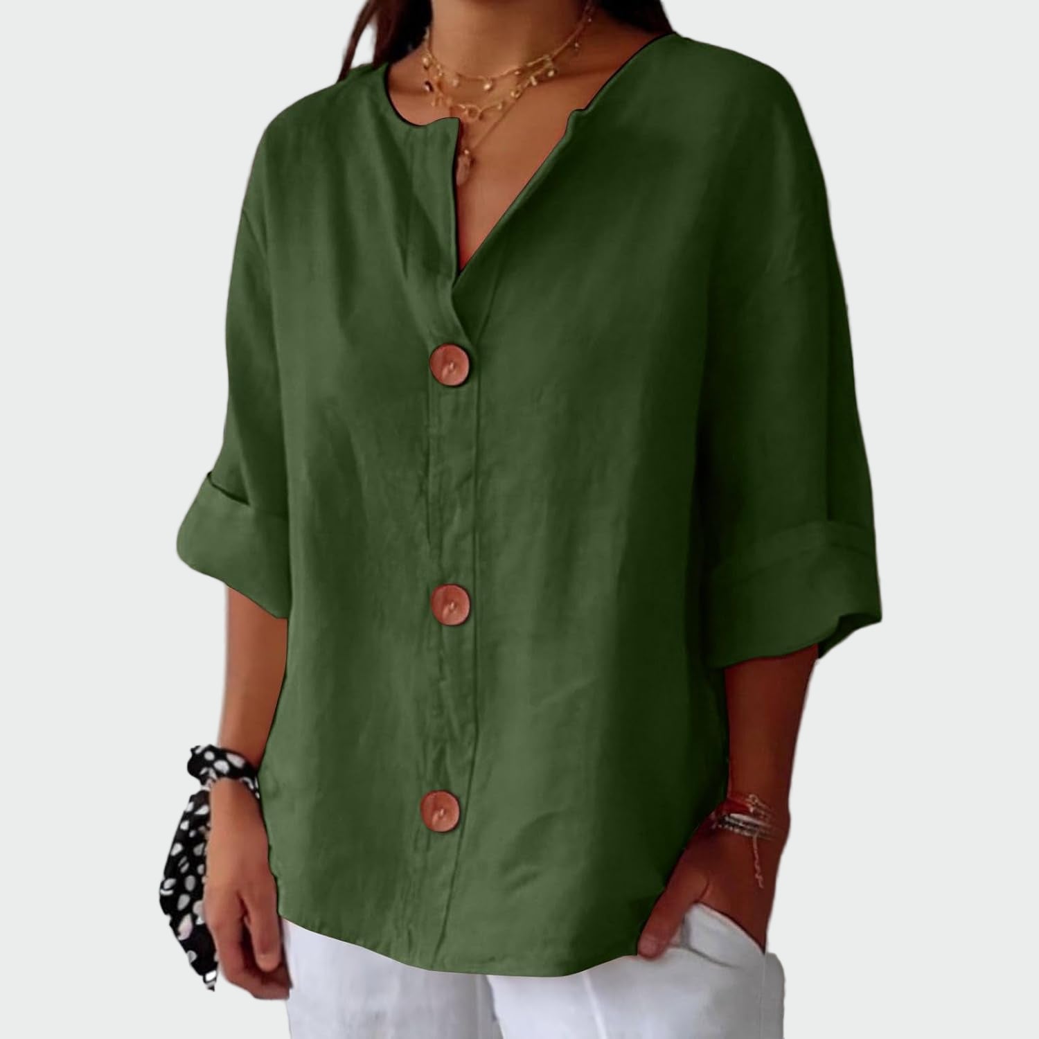 Rosa - Blusa casual com textura