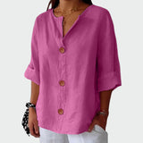Rosa - Blusa casual com textura
