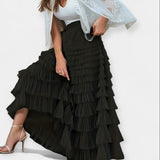 Graça - Saia Elegante com Detalhe de Tule
