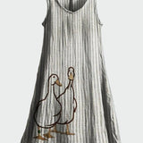 Rita - Vestido com casal de patinhos