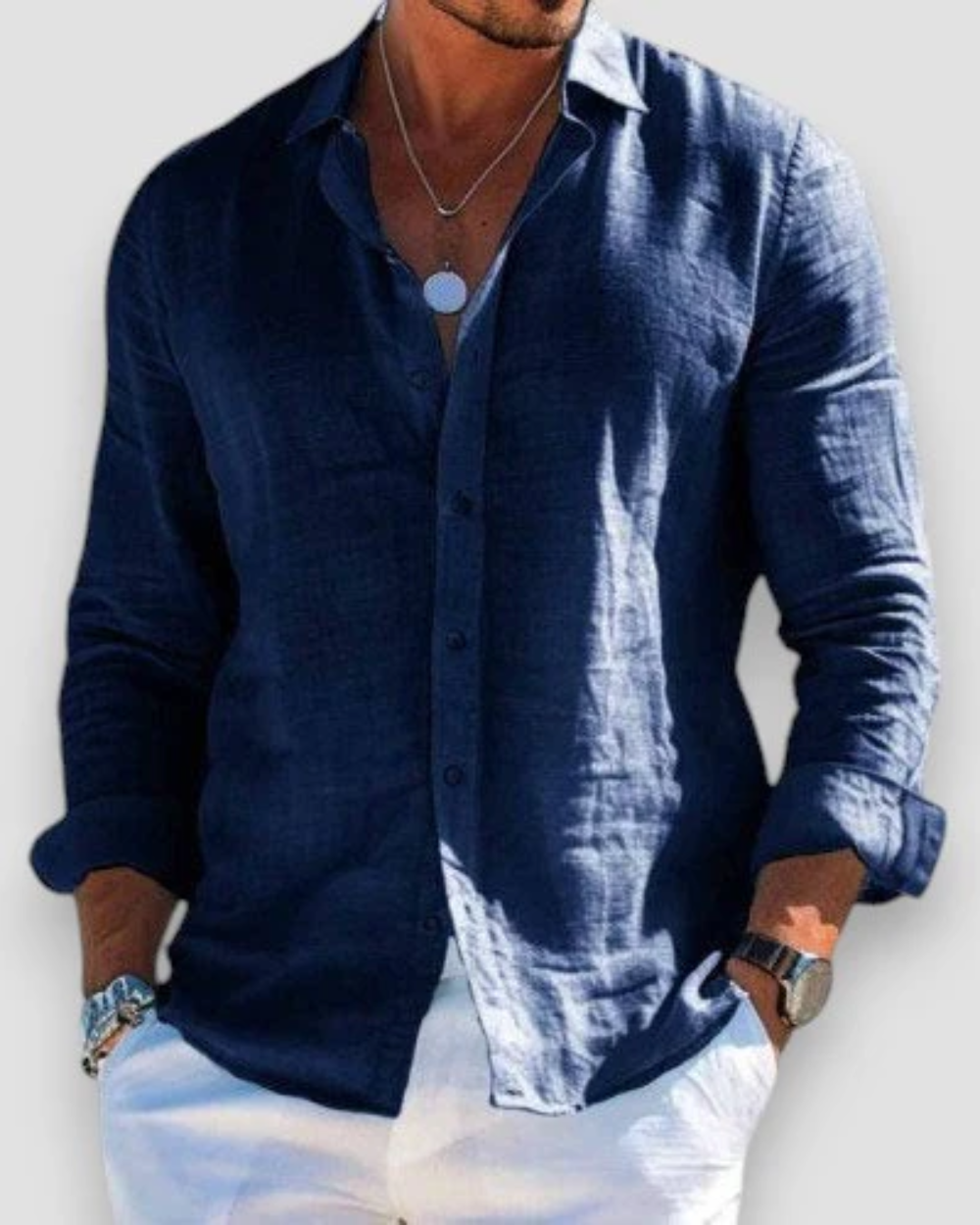 António - Camisa Casual de Linho