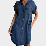 Maria - Vestido de ganga descontraído