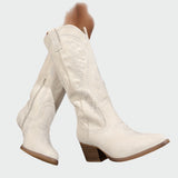 Valentina - Botas ocidentais bordadas e elegantes