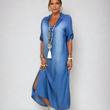 Ibiza - Vestido Comprido De Ganga