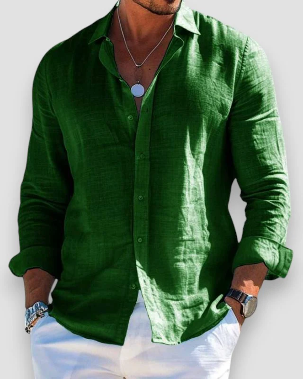 António - Camisa Casual de Linho