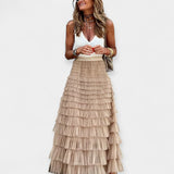Bruna - Saia Boho com Acabamento de Cetim