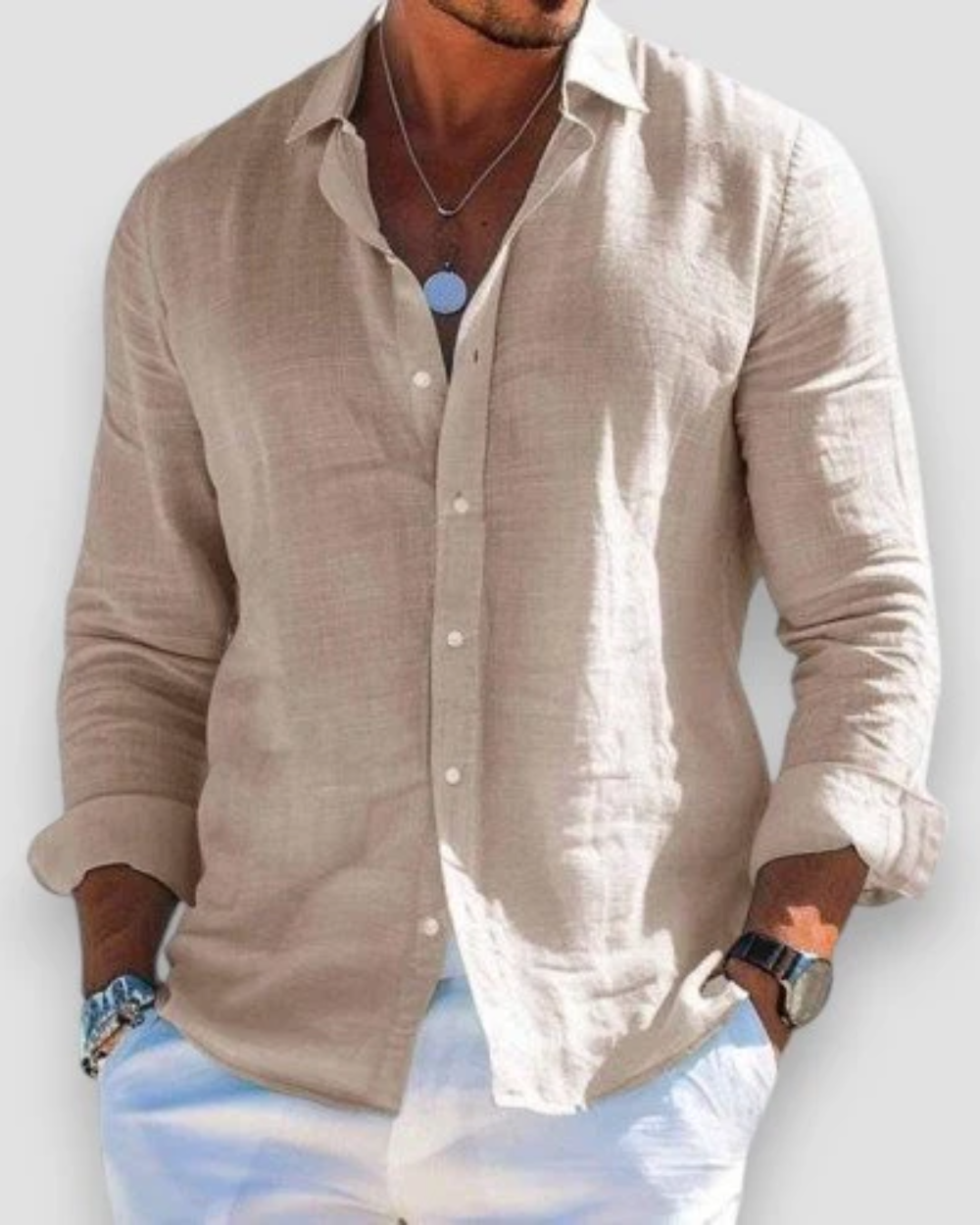 António - Camisa Casual de Linho