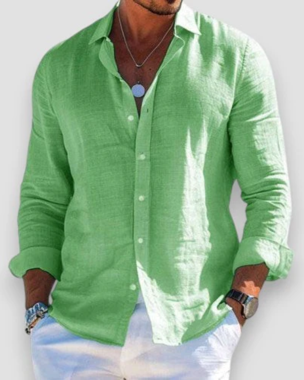 António - Camisa Casual de Linho