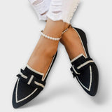 Valentina - Sapatos femininos planos com design de nó