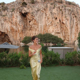 Bárbara - Vestido Comprido em Cetim