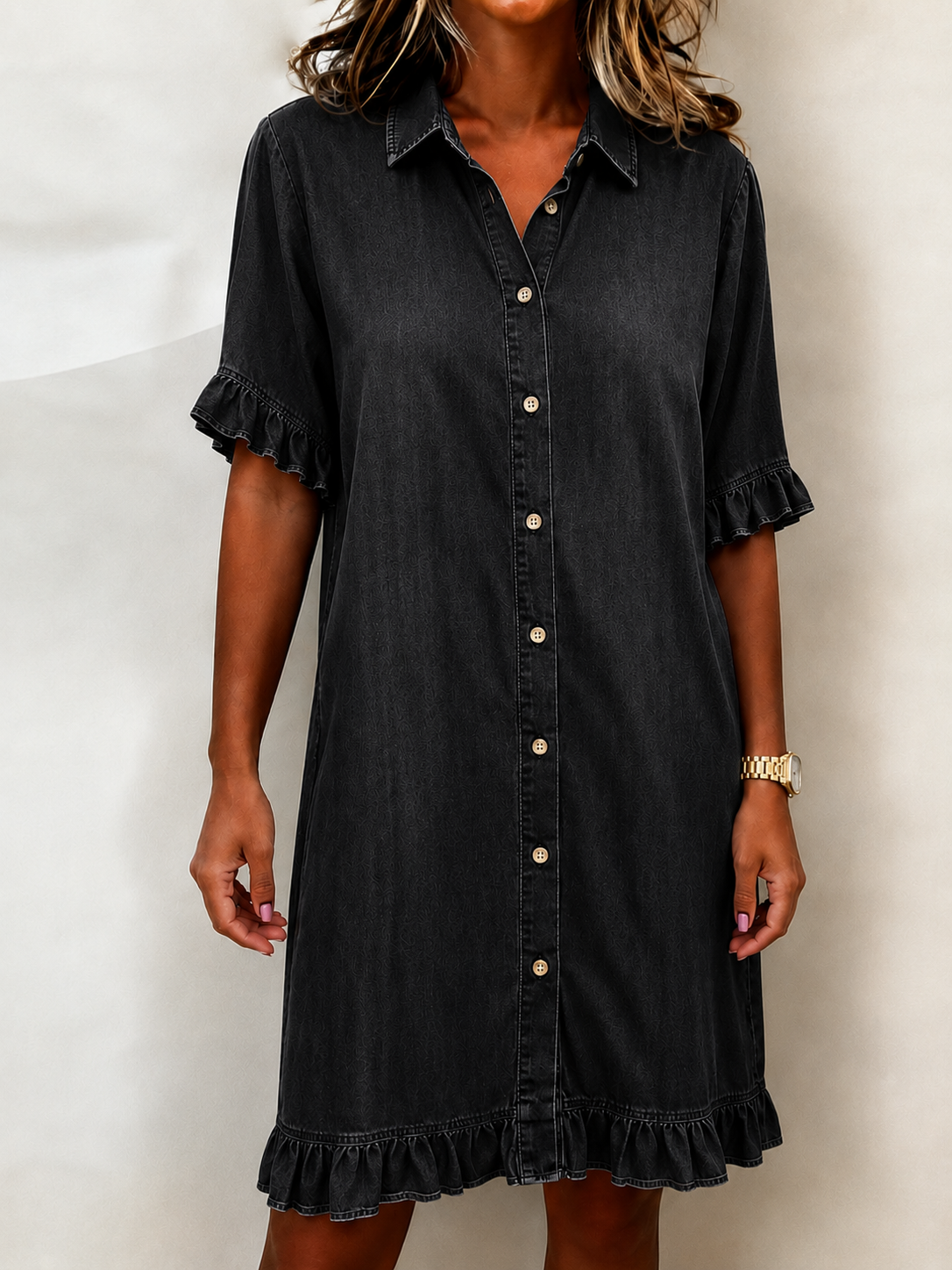 Beatriz - Vestido de Ganga Casual