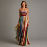 Aurora - Vestido Maxi Plissado
