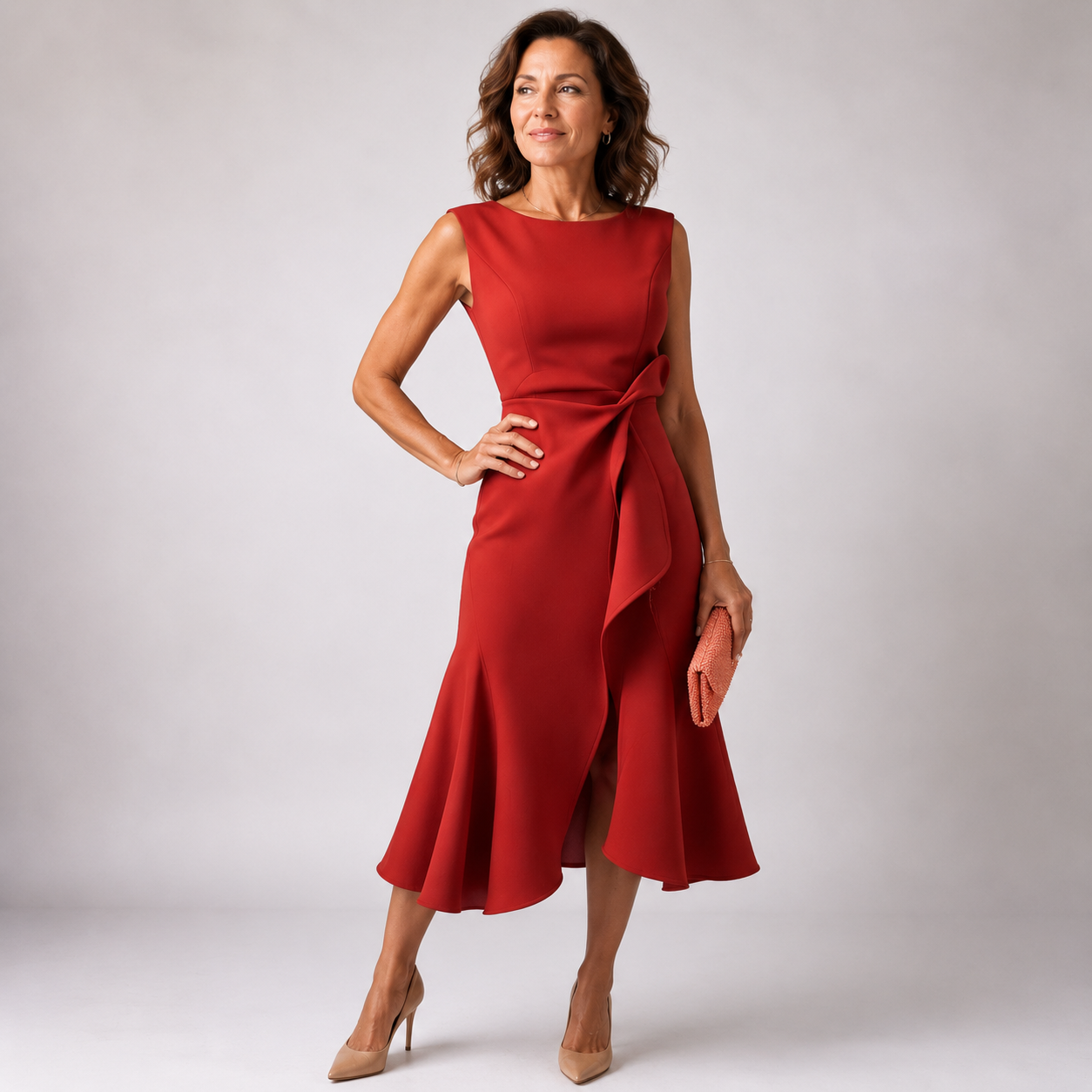DARLENE - Vestido Médio Sofisticado