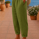 Maria - Calças Casuais de Linho